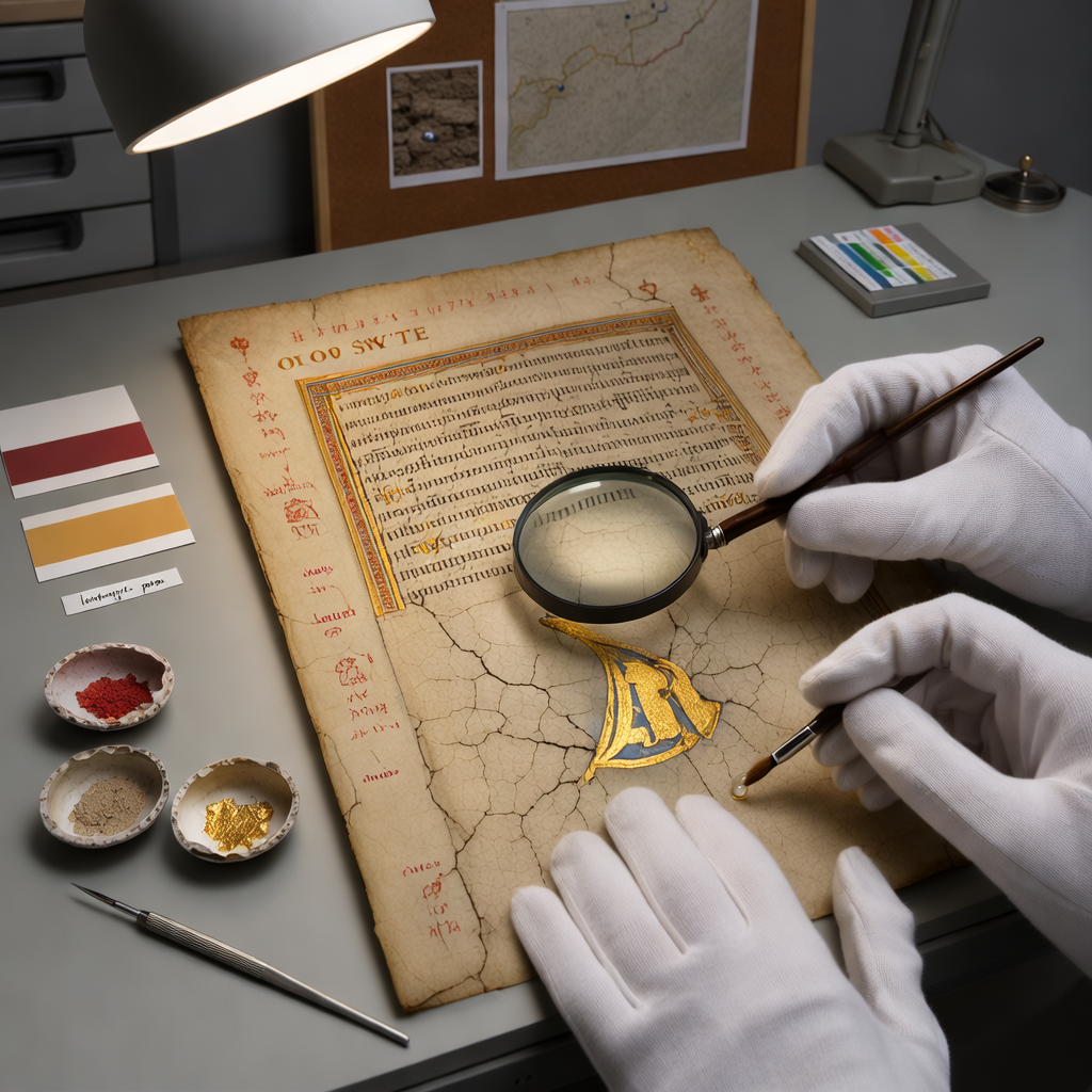 Manuscript restoration table