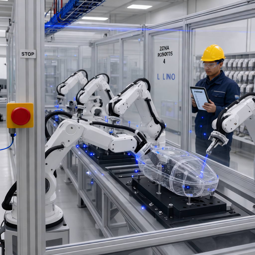 Robotic assembly line signage