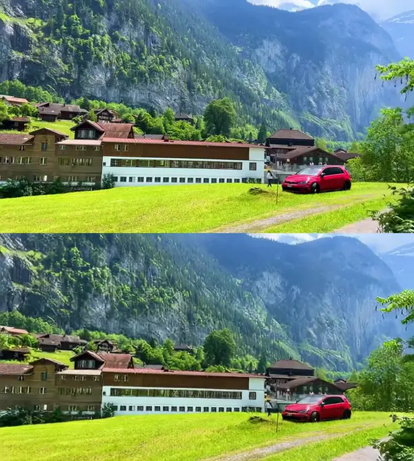 Video HD enhancement preview
